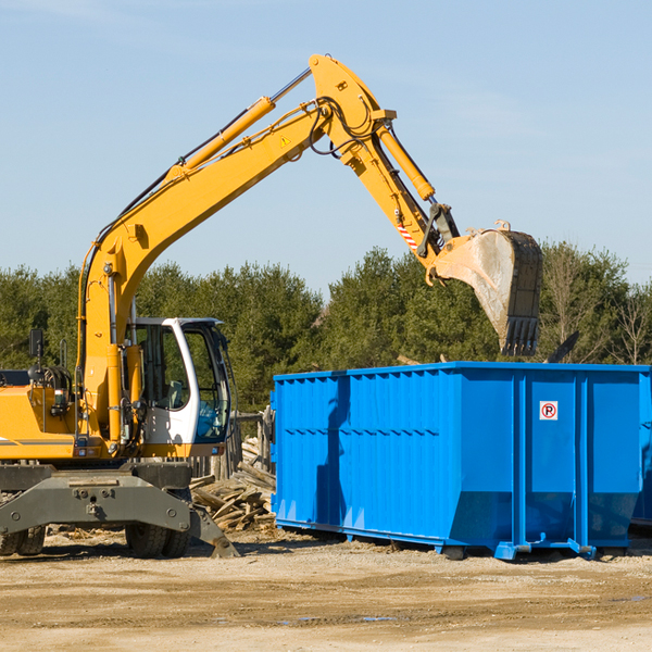 are there any restrictions on where a residential dumpster can be placed in Cane Savannah SC